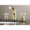 Kingston Brass KB8982ZX 8" Widespread Bathroom Faucet, Polished Brass KB8982ZX